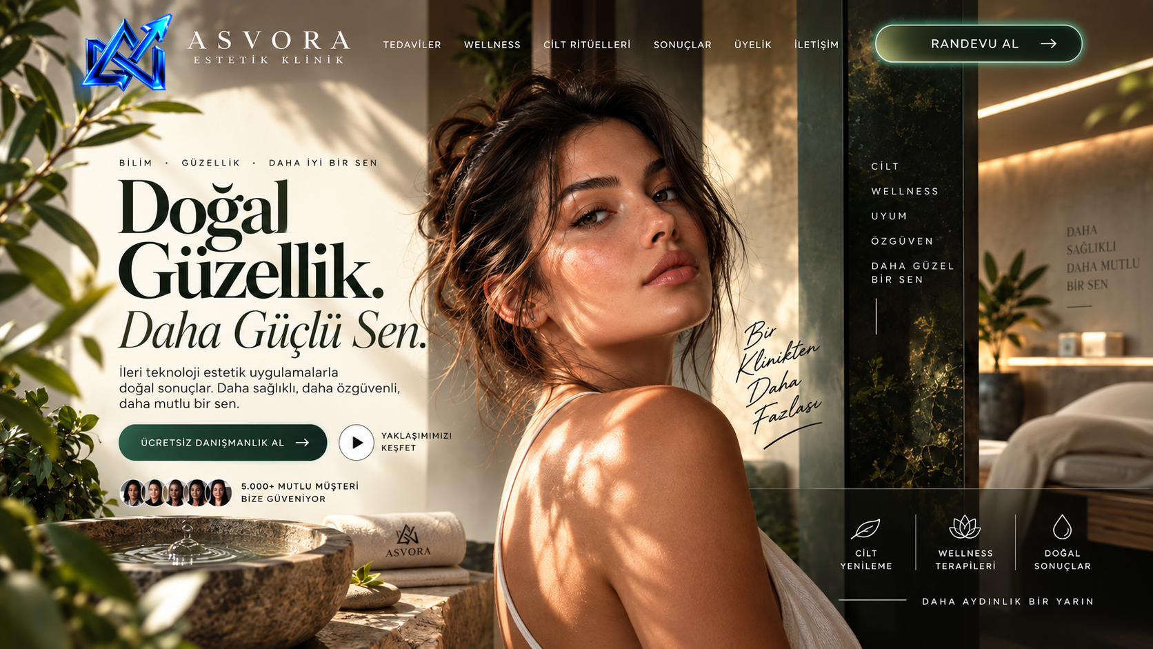 MED/SPA - VİŞNE ÇÜRÜĞÜ ASVORA Med Spa web sitesi demo görseli