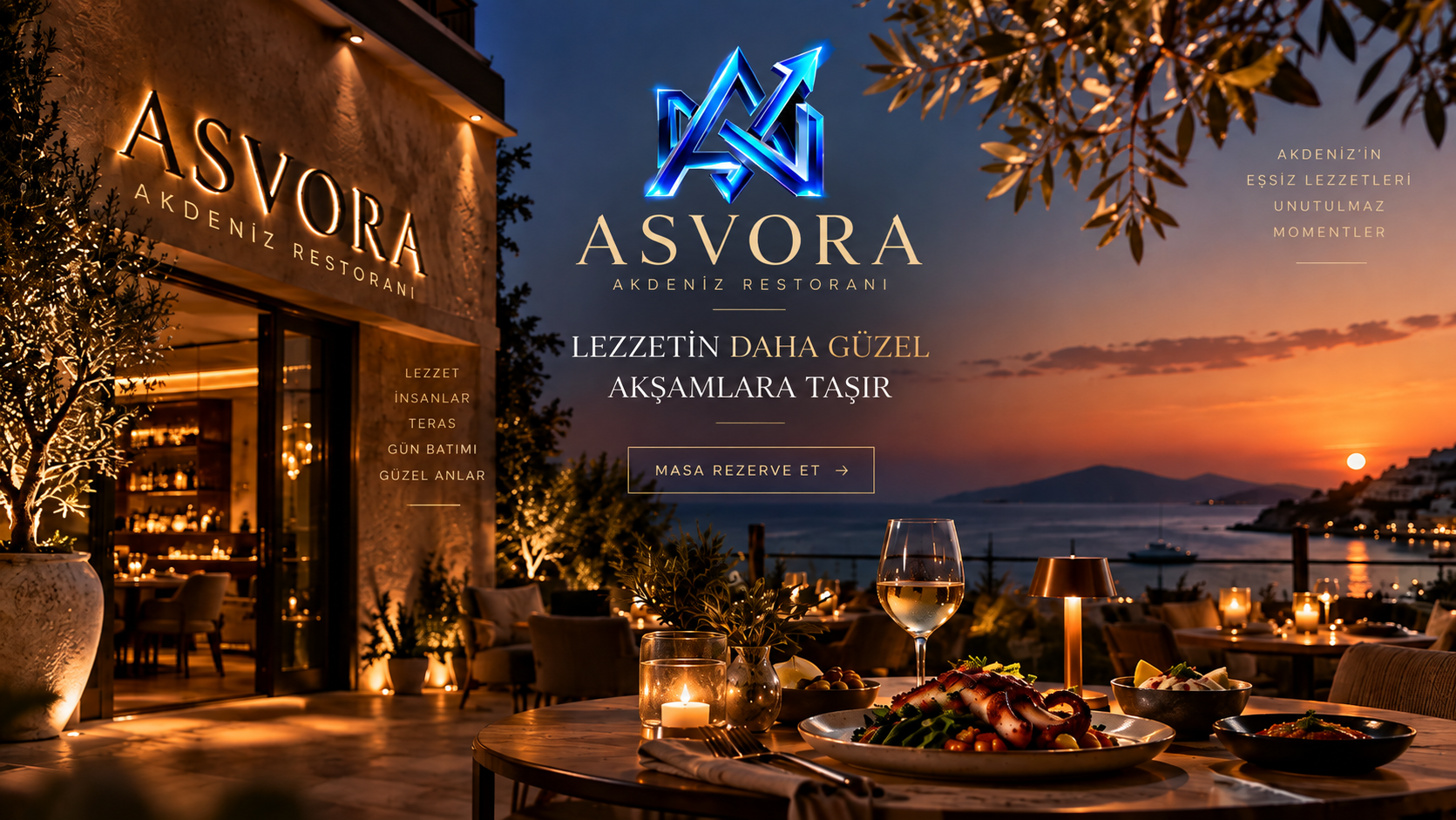 RESTOURANT - KIREM/BEJ ASVORA Restoran web sitesi demo görseli