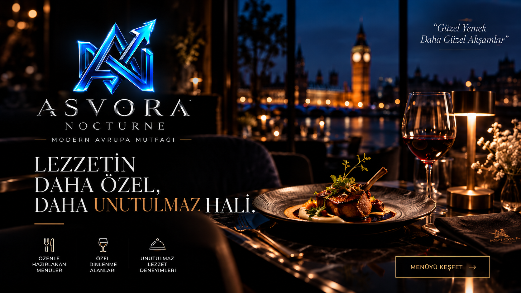 RESTORANT - VİŞNE ÇÜRÜĞÜ ASVORA Restoran web sitesi demo görseli