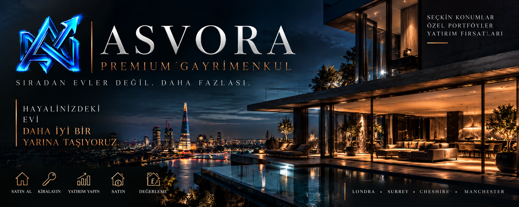 EMLAK - GÖKYÜZÜ MAVİSİ ASVORA Emlak web sitesi demo görseli